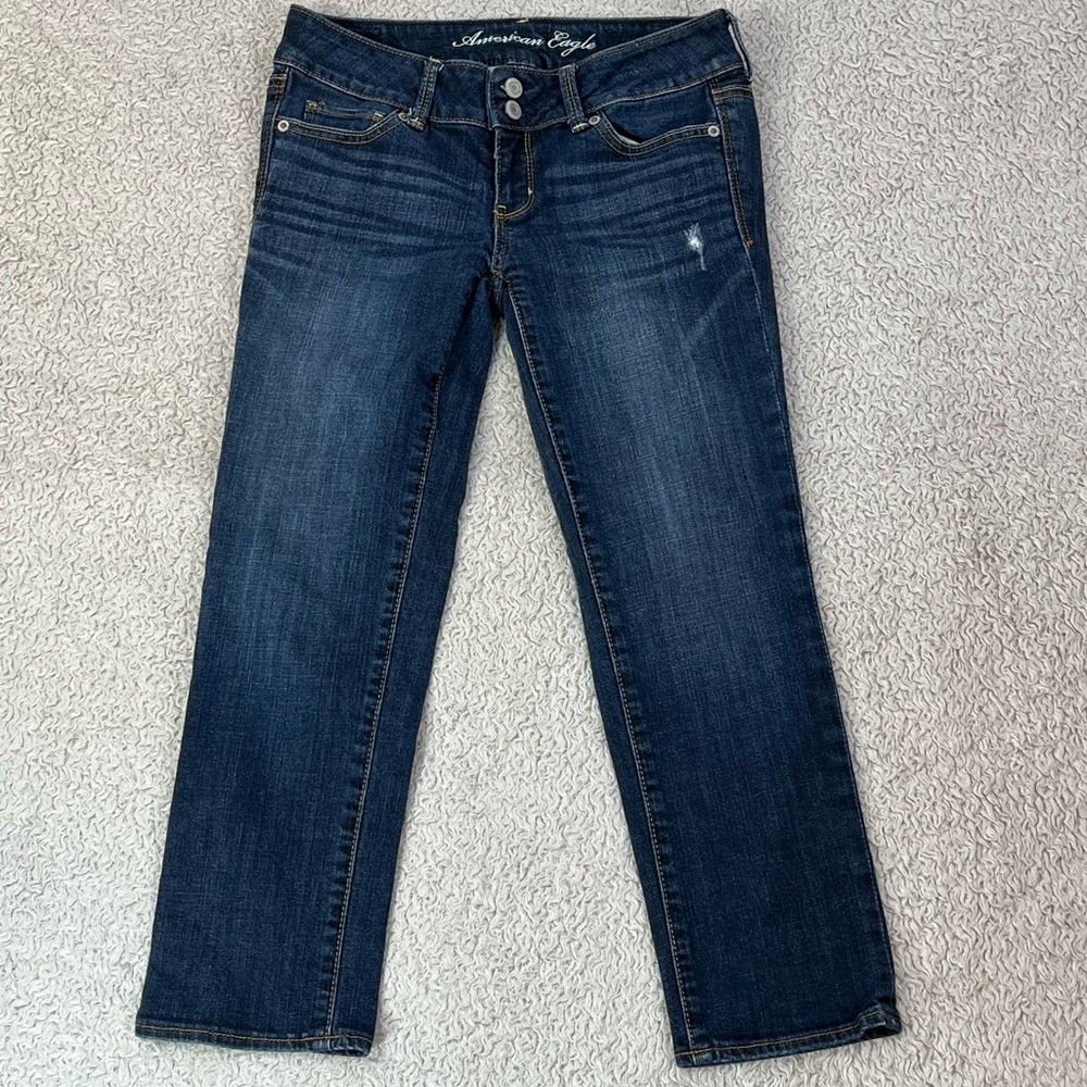 American Eagle Artist Blue Denim Jeans Size 0-2, Short